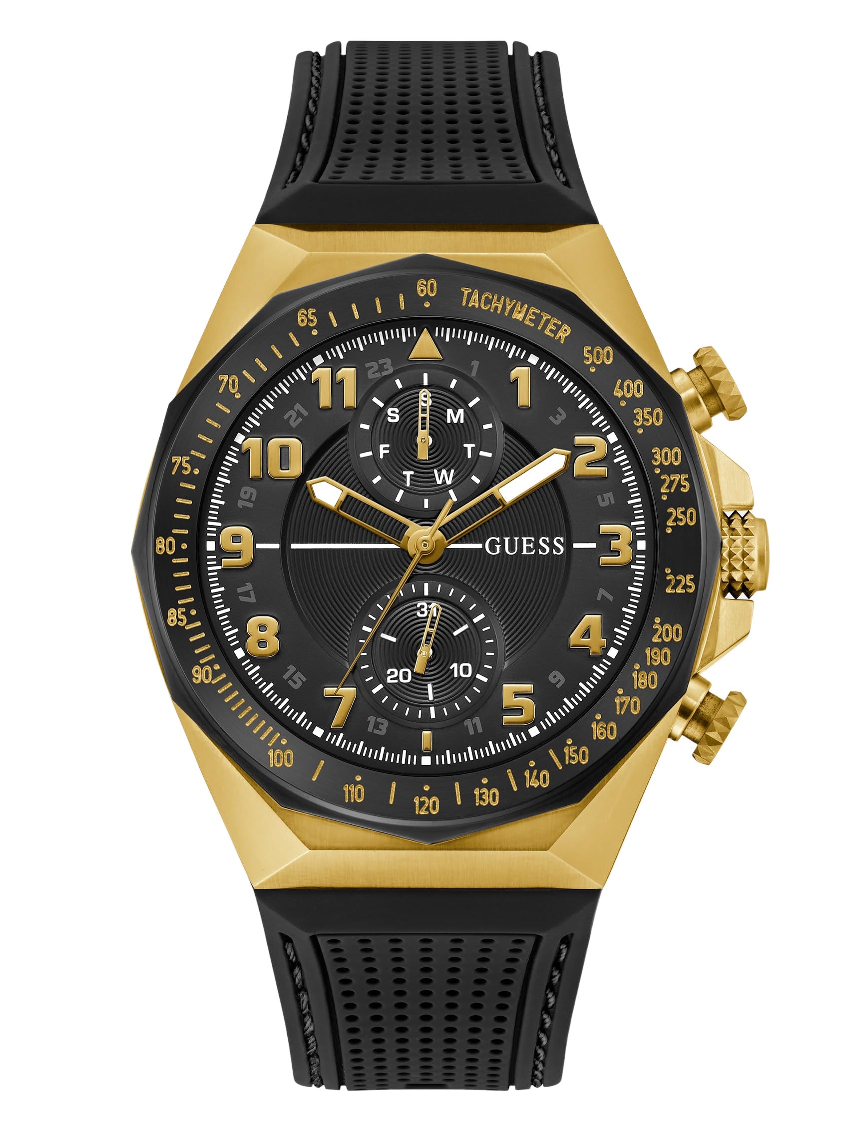 RELOJ GUESS - D1 Cuarzo / 5 ATM Color esfera: Negro Tamaño de la caja: 46,00
