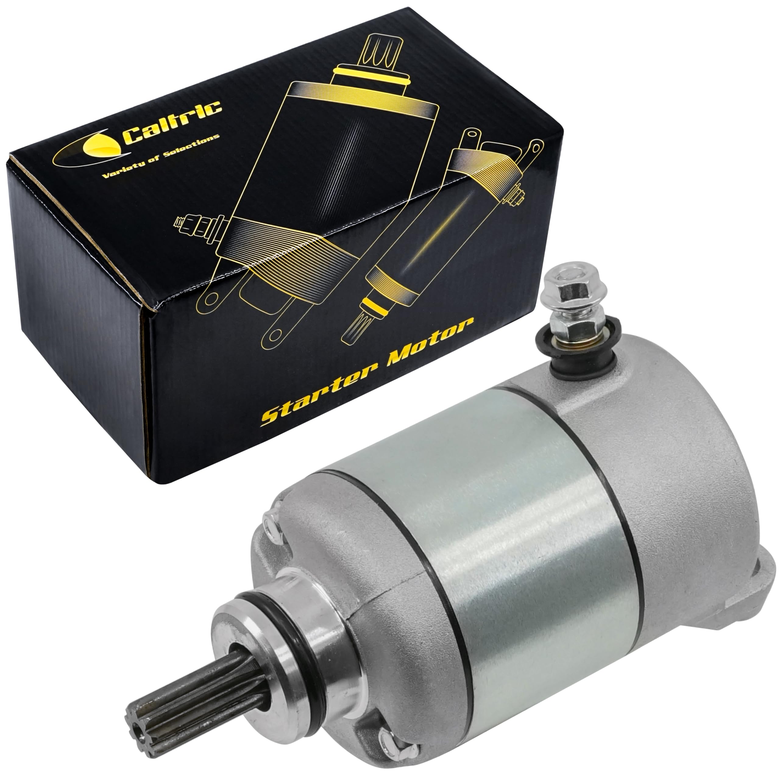 Caltric Starter Motor Compatible with Kawasaki KLX 140G 2017-2024 Motorcycle