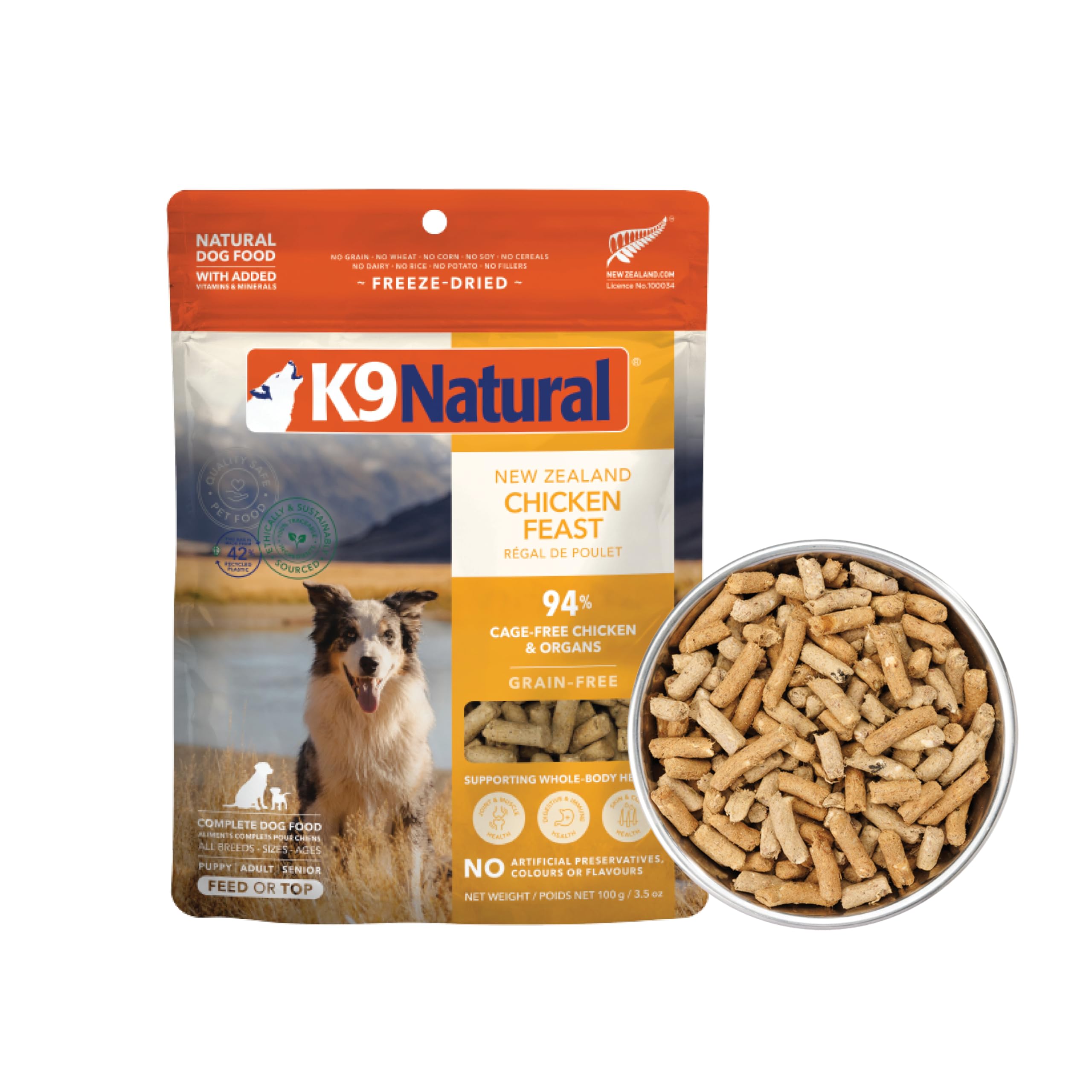 Grain Free Freeze Dried Dog Food Topper - Chicken, 3.5oz