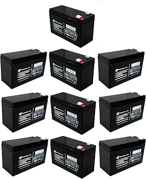 10 Pack UB1290-F2 Battery PS1290 PS-1290 12V 9AH SLA F2 Terminal PK1280F2 PS-1280 LP12-8.5 Lead Acid
