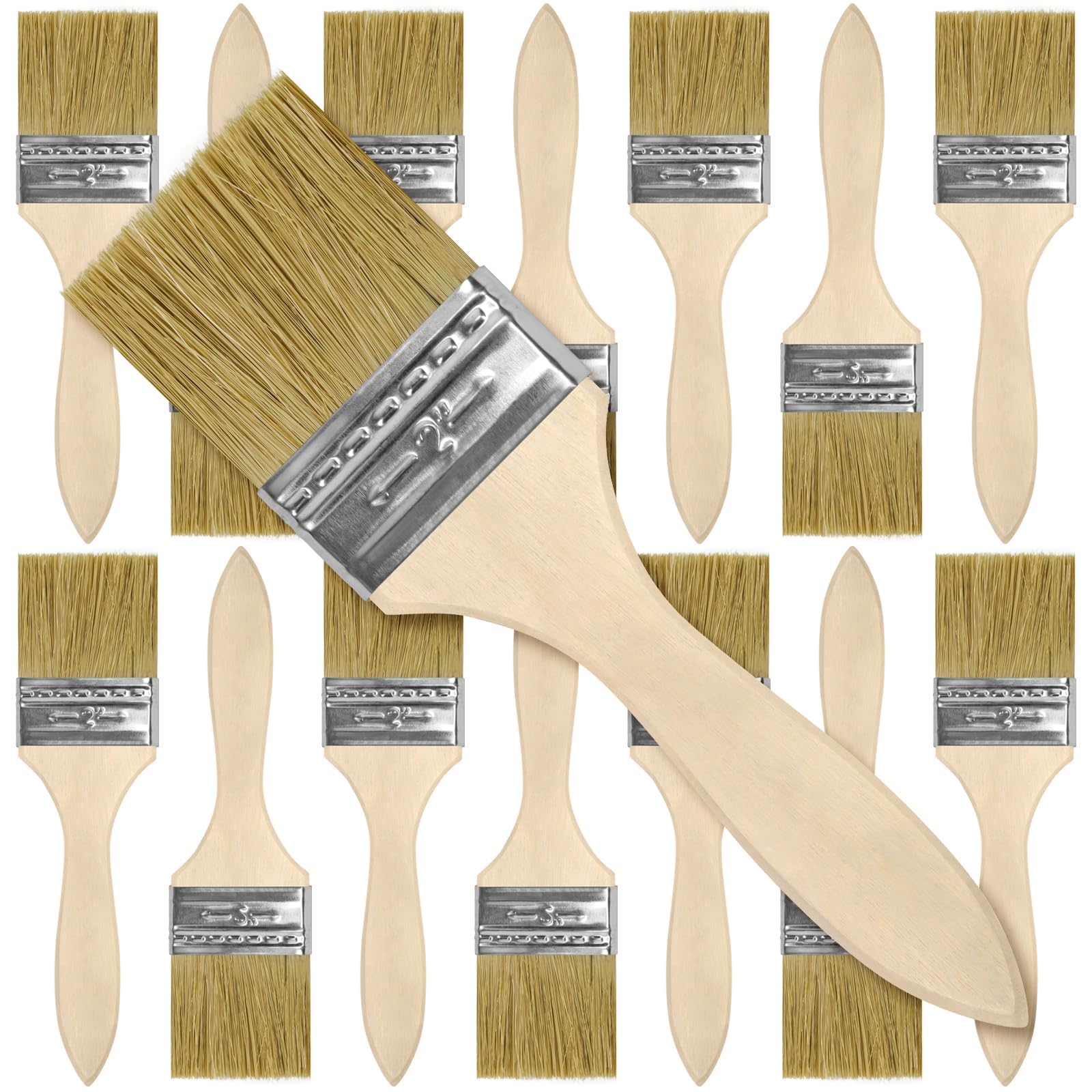 24 Pack 2 Inch Paint Brushes, All-Purpose Chip Brush Set -1