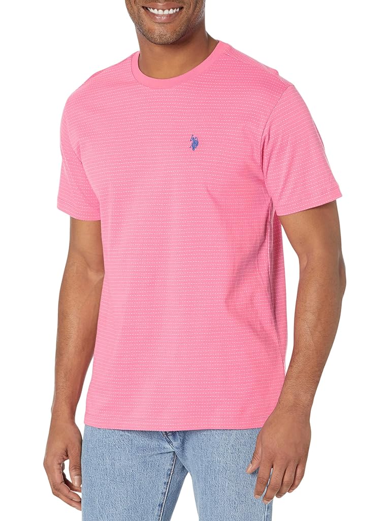 U.S. POLO ASSN. Crew Neck Jacquard Micro Stripe Tee