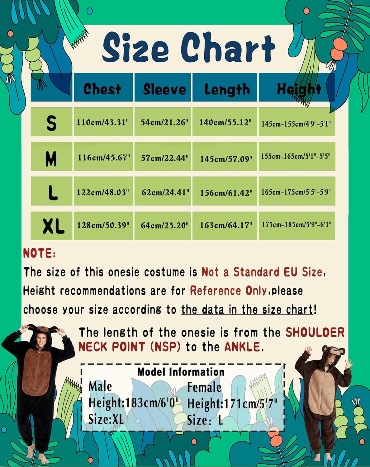 dressfan Unisex Fuzzy Cute Bear Onesie Pajamas Bear Halloween Costume Christmas Pajamas Gifts for Women & Men - Image 3