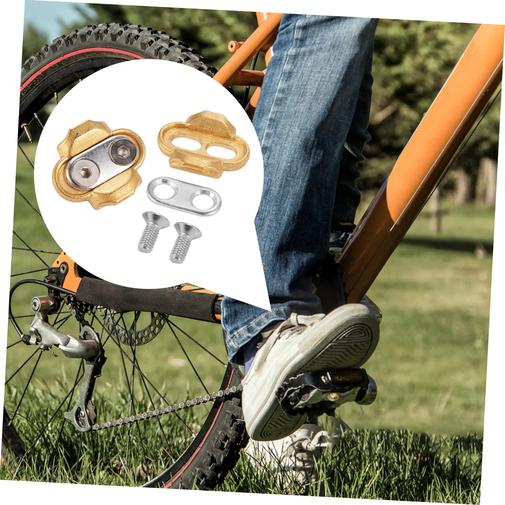 SUPVOX 2 Set Tacchetti Per Pedali Ciclismo Al Coperto Bici Mandrino Pedale Della Bici Tacchetti Scarpe Da Tacchetti Accessori Per Lo Sport Sostituzione Della Tacchetto
