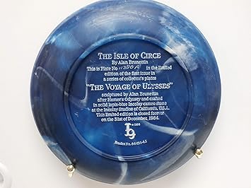 Amazon Com Bradford Exchange Incolay Cameo Collector Plate The Voyage Of Ulysses The Isle Of Circe By Alan Brunettin Cp526 Home Kitchen