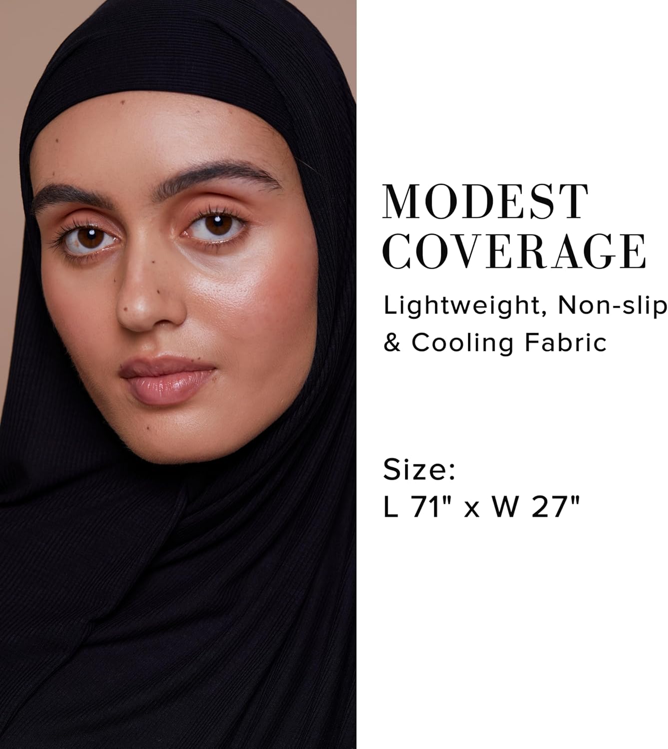 VOILE CHIC Ribbed Jersey Hijab Scarf for Women - Head Scarf for Women - Image 6