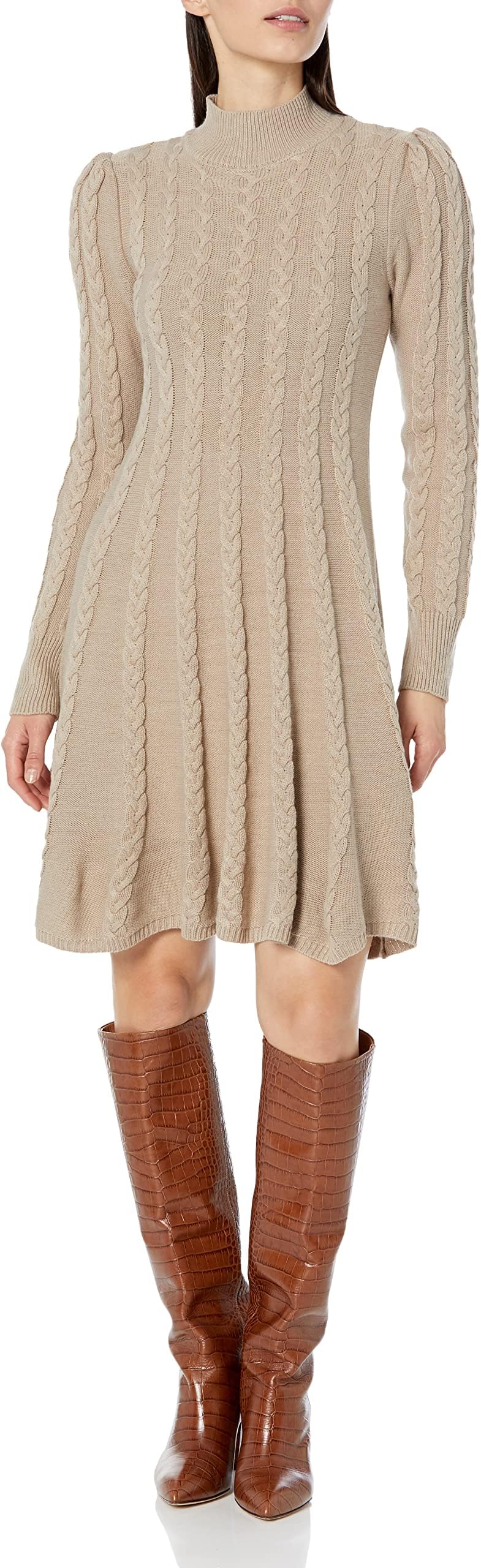 Jessica HowardJessica Howard Women's Fit & Flare Soft Long Sleeve Short Dress