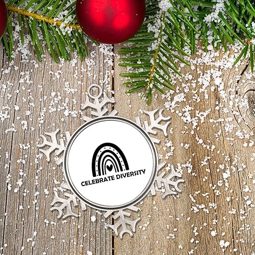 Miniatura 6 de Gay Lesbian LGBTQ Pride Celebrate Diversity Metal Christmas Ornament for Xmas Tree Pendant Bauble Hanging Keepsake Holiday Souvenir Motivational
