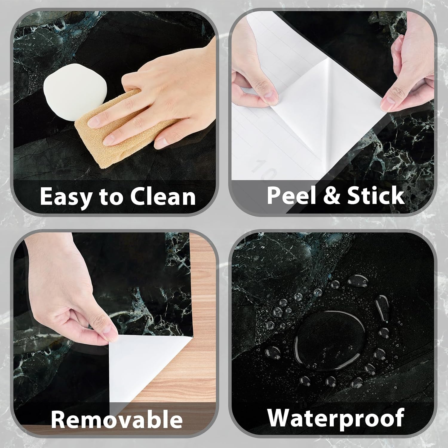 Glossy Emerald Green Marble Contact Paper Green Marble Wallpaper Peel and Stick Countertops Self Adhesive Countertop Contact Paper Waterproof for Cabinets Bathroom Table Decor 15.7"×118"