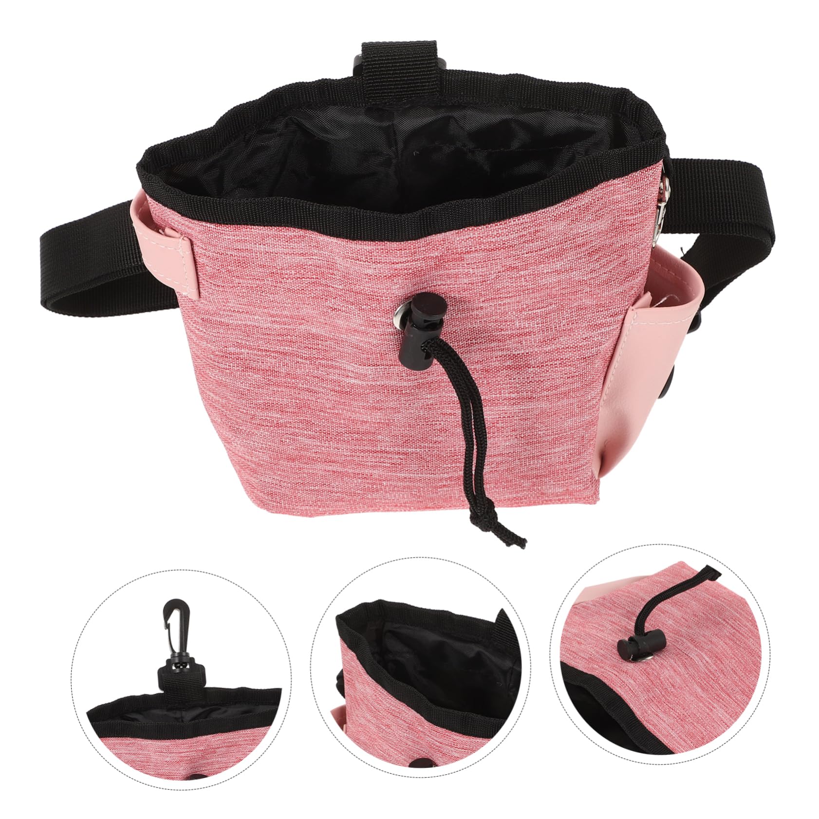 HANABASS 3piezas Bolsa De Adiestramiento para Riñonera Portátil para Snacks y Conveniente para Paseos Compartimentos para Desechos y Accesorios