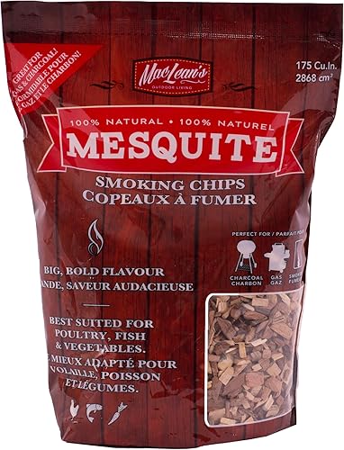 MacLean's Outdoor Astillas para ahumar barbacoa de madera de mezquite