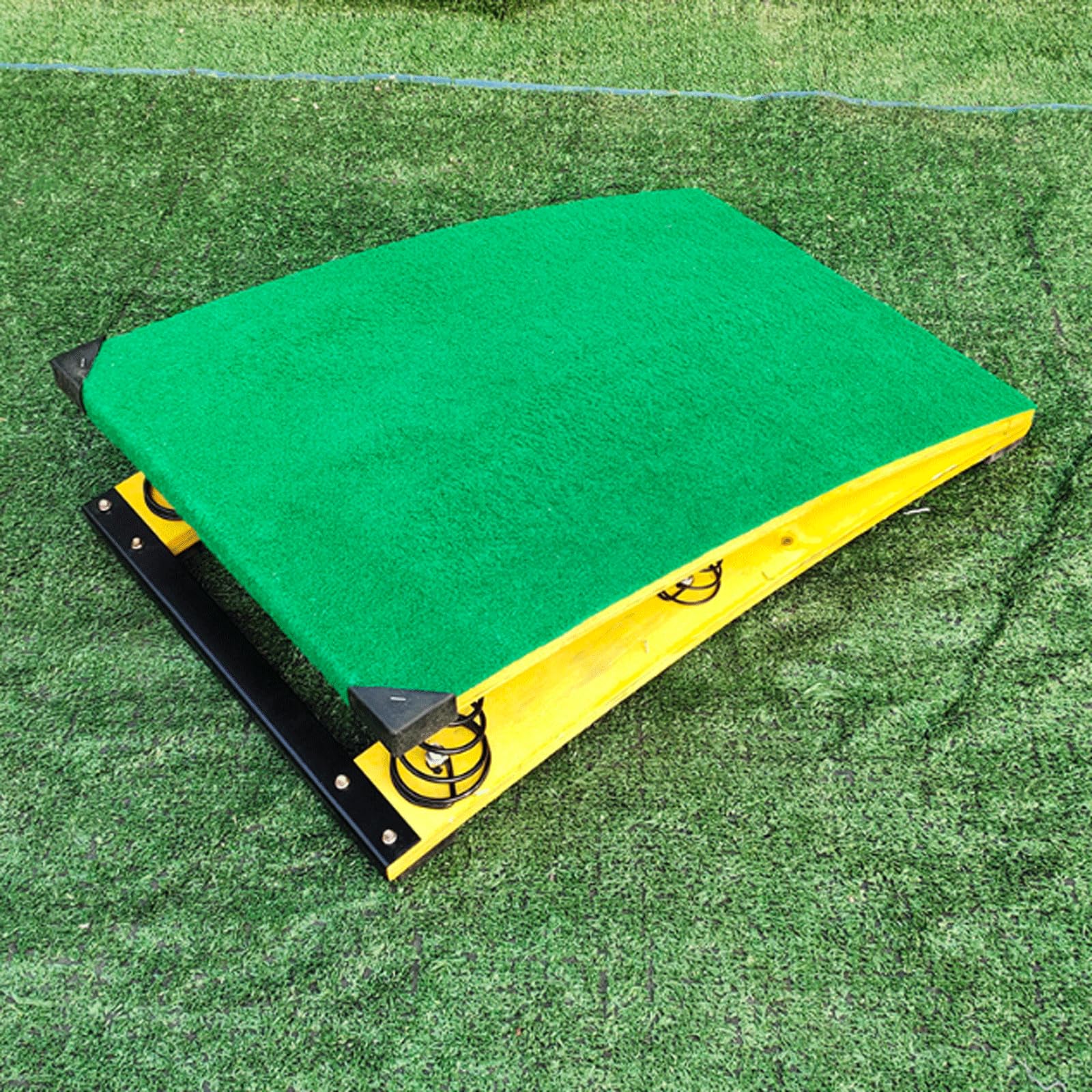 Trampolino Elastico per decollo e capriola Power Board, Trampolino Elastico con 2/4/6/9 Molle per Adulti/Adolescenti/Bambini Allenamento