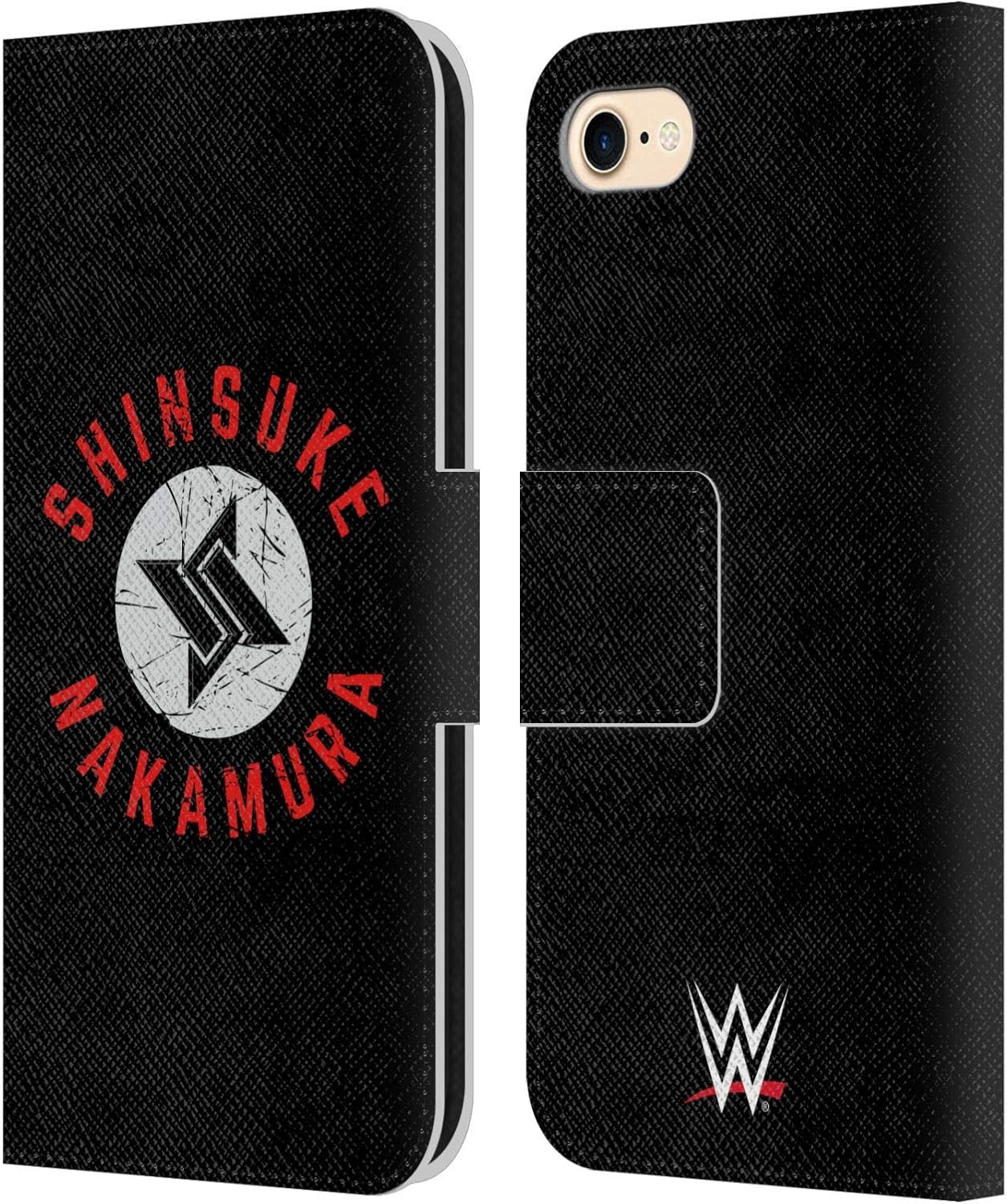 Head Case Designs Officially Licensed WWE Shinsuke Nakamura The Artist Superstars 8 Leather Wallet Case Compatible with Apple iPhone 7/8 / SE 2020 & 2022