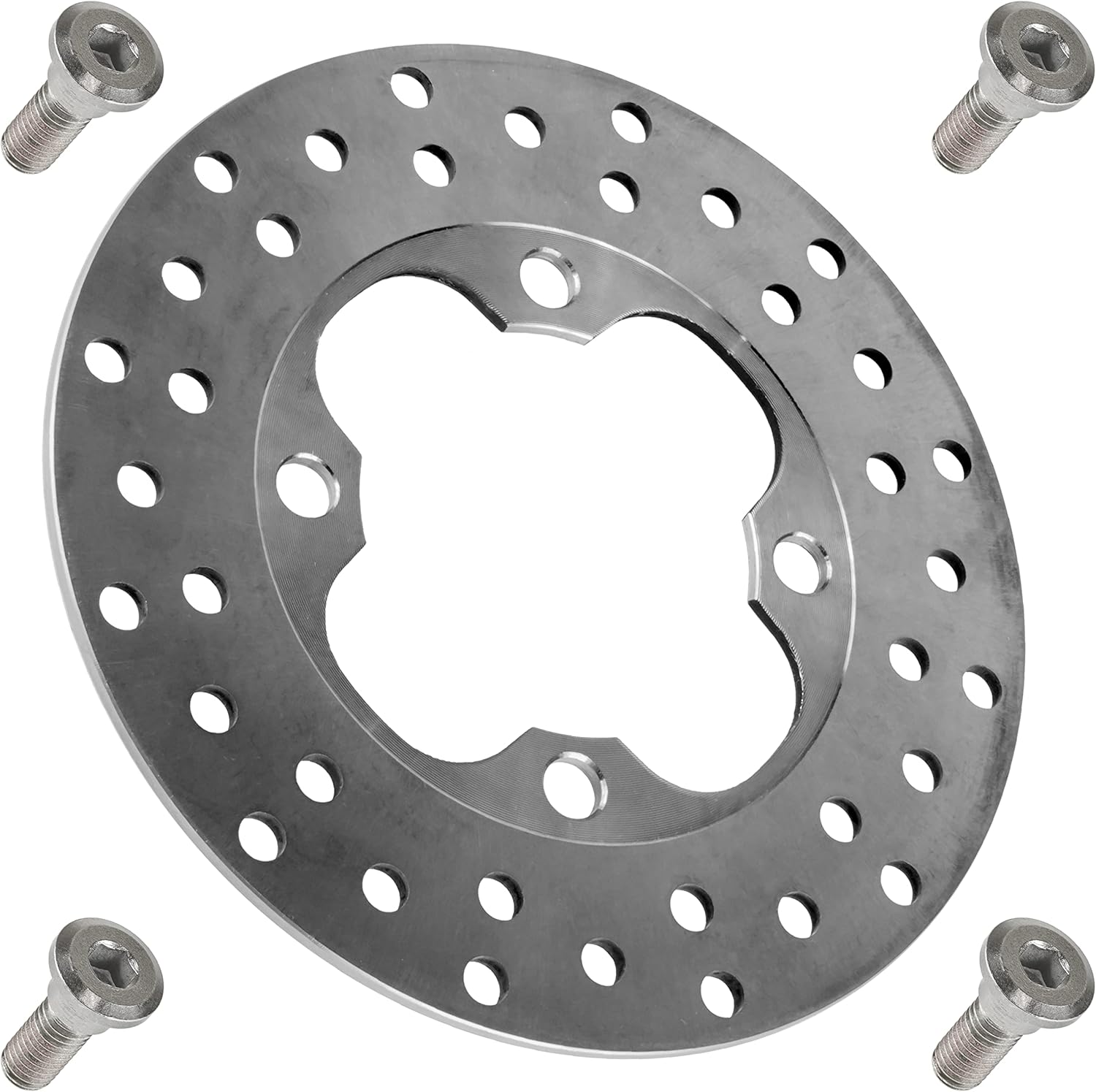 Caltric Front Brake Disc Rotor Compatible with Honda Rancher 420 TRX420FPA 4x4 AT 2010 2011 2012 2013 2014 with Bolt