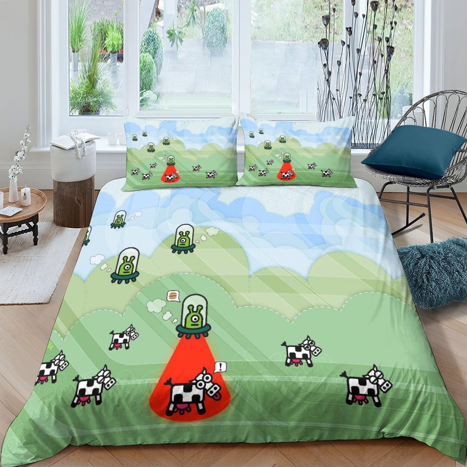 Housse de couette 3D fermeture éclair pour en finir avec les draps qui glissent