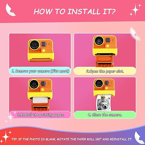 Miniatura 6 de 15 rollos de papel de impresión de repuesto de cámara instantánea, HD Kidizoom Print Camera Paper Recambio de papel para la mayoría de los niños