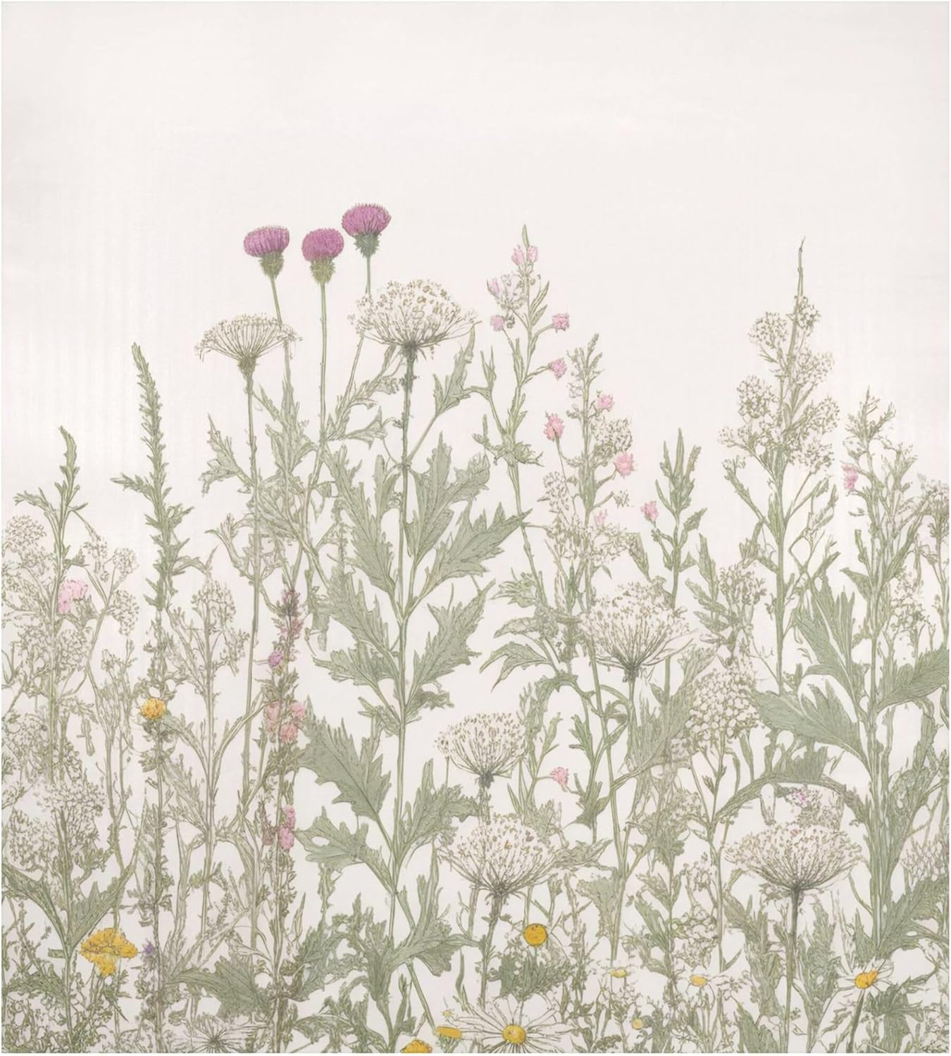 Herb Flower Dishwasher Magnet Cover, Reuseable Refrigerator Magnet Cover Decal Fridge Microwave Stickers Hoilday Party Decor, 23 x 26 Inch Herb Flower 23 x 26 Inch