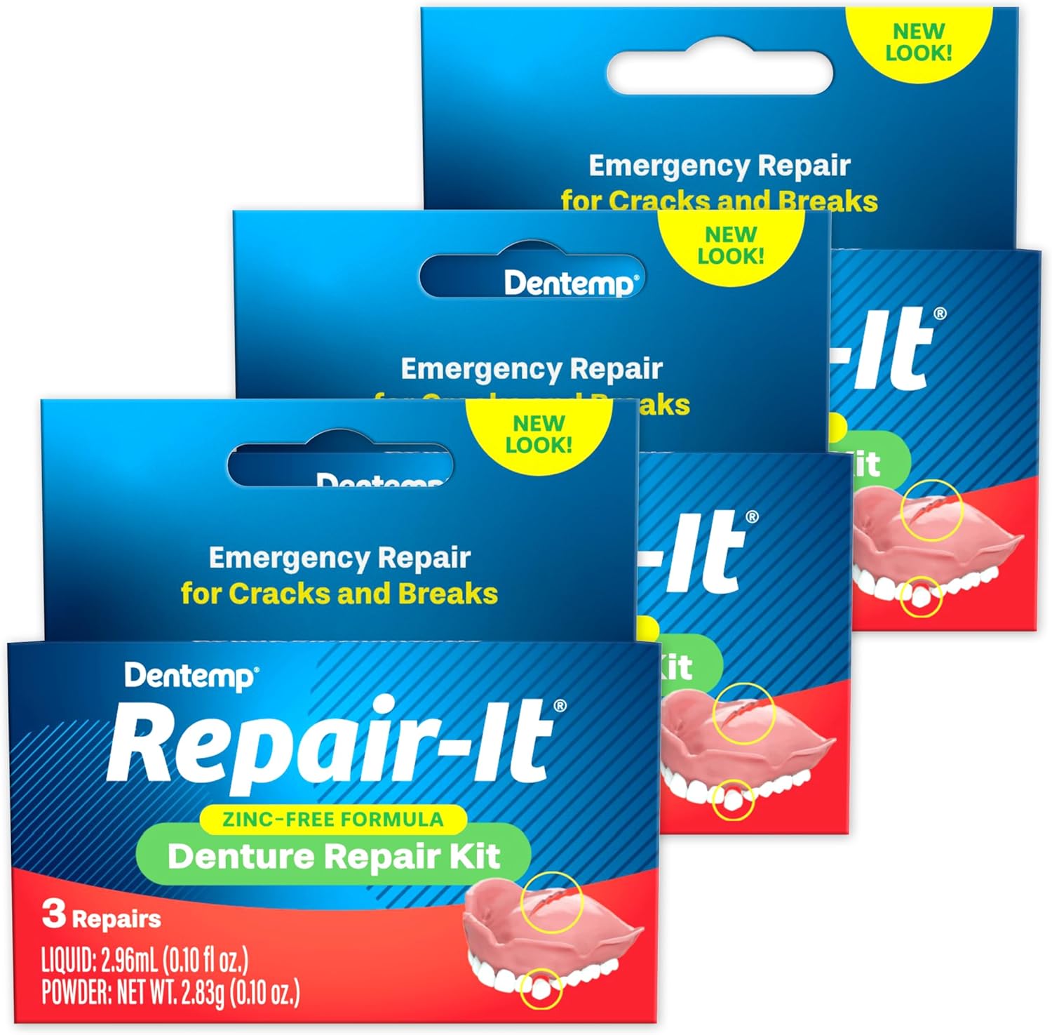 Dentemp Repair Kit RepairIt Advanced Formula Denture Repair Kit