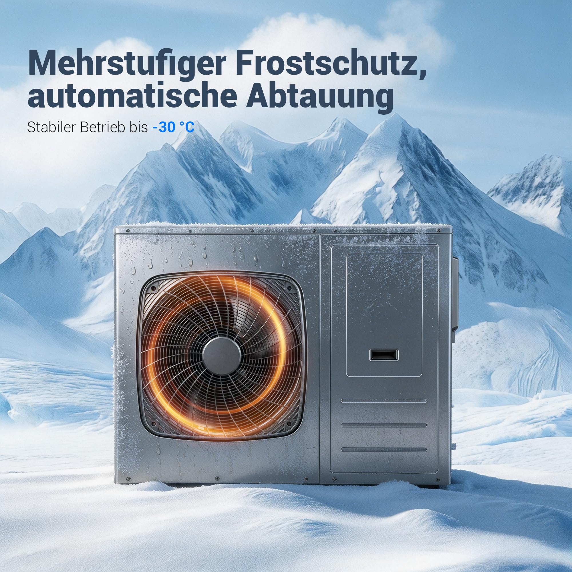 Bomba de Calor de Agua Caliente A+++, COP 5.1, Bomba de Calor Monobloque de 8 kW, Bomba de Calor aire-agua R290, Tecnología de Conversión de Frecuencia, 5-75 ℃