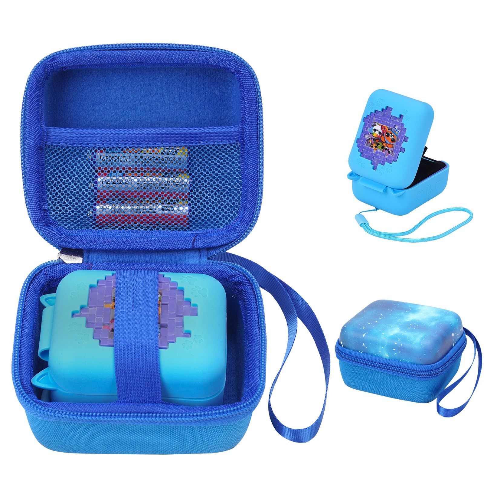 MGZNMTY Carrying Case and Silicone Case for Bitzee Interactive Toy Digital  Pet, Protective Skin Sleeve for Bitsy Electronic Gadget Virtual Pet (Star) - Main Image