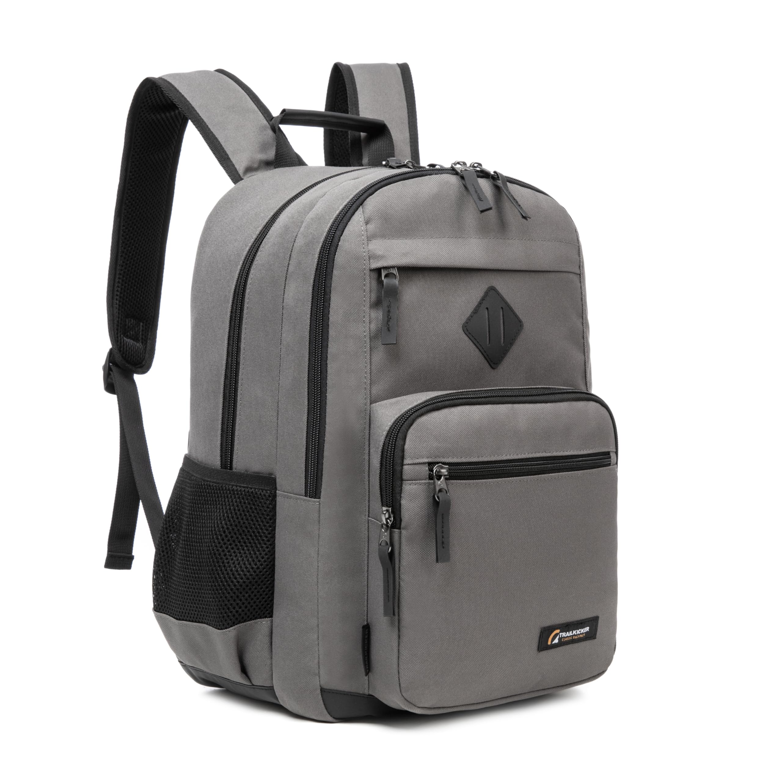 Classic Carry-on Travel Backpack, Laptop Backpack with Padded 17 inch Laptop Sleeve, Multi Pocket College Backpack, Casual Daypack Backpacks - Grey