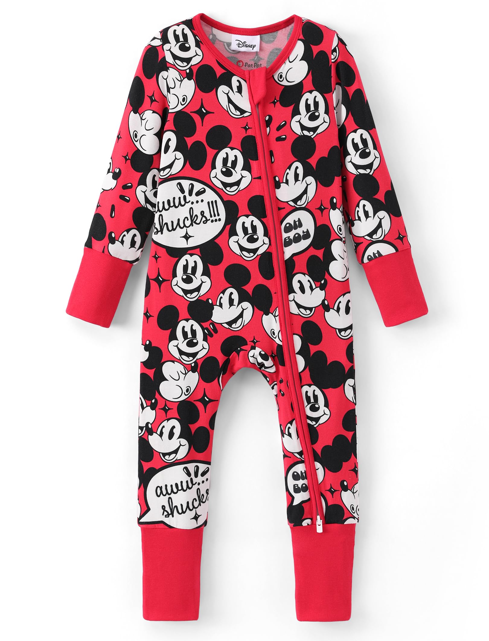 Disney Baby Viscose Made from Bamboo 2-Way Zipper Footie Outfit NB to Inf