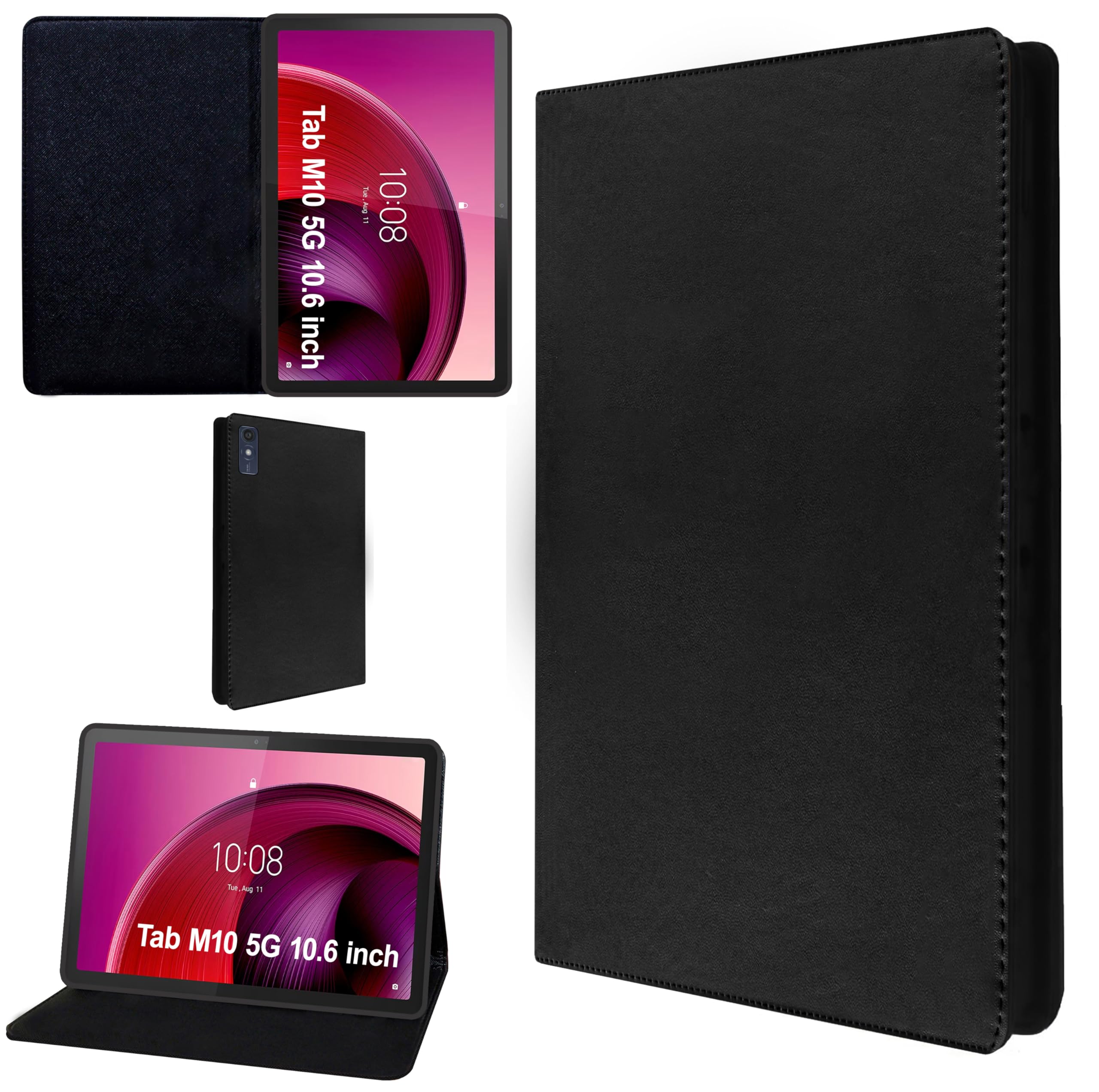 TGK Leather Flip Stand Case Cover for Lenovo Tab M10 5G 10.6 inch (26.9cm) (Black) (B0CDBQY9Y4) Amazon Price History, Amazon Price Tracker