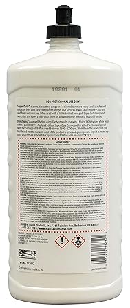 Malco Super Duty Heavy Cut Compound - Professional Cutting, Polishing and Finishing Compound/for Auto Paint Correction, Detailing and Buffing / 32 oz. (127632)