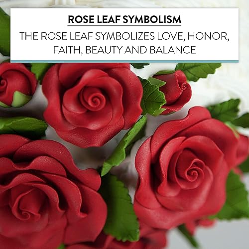 Miniatura 7 de Global Sugar Art Flor de pastel de azúcar verde oscuro, 3 tamaños, 120 unidades por el chef Alan Tetreault