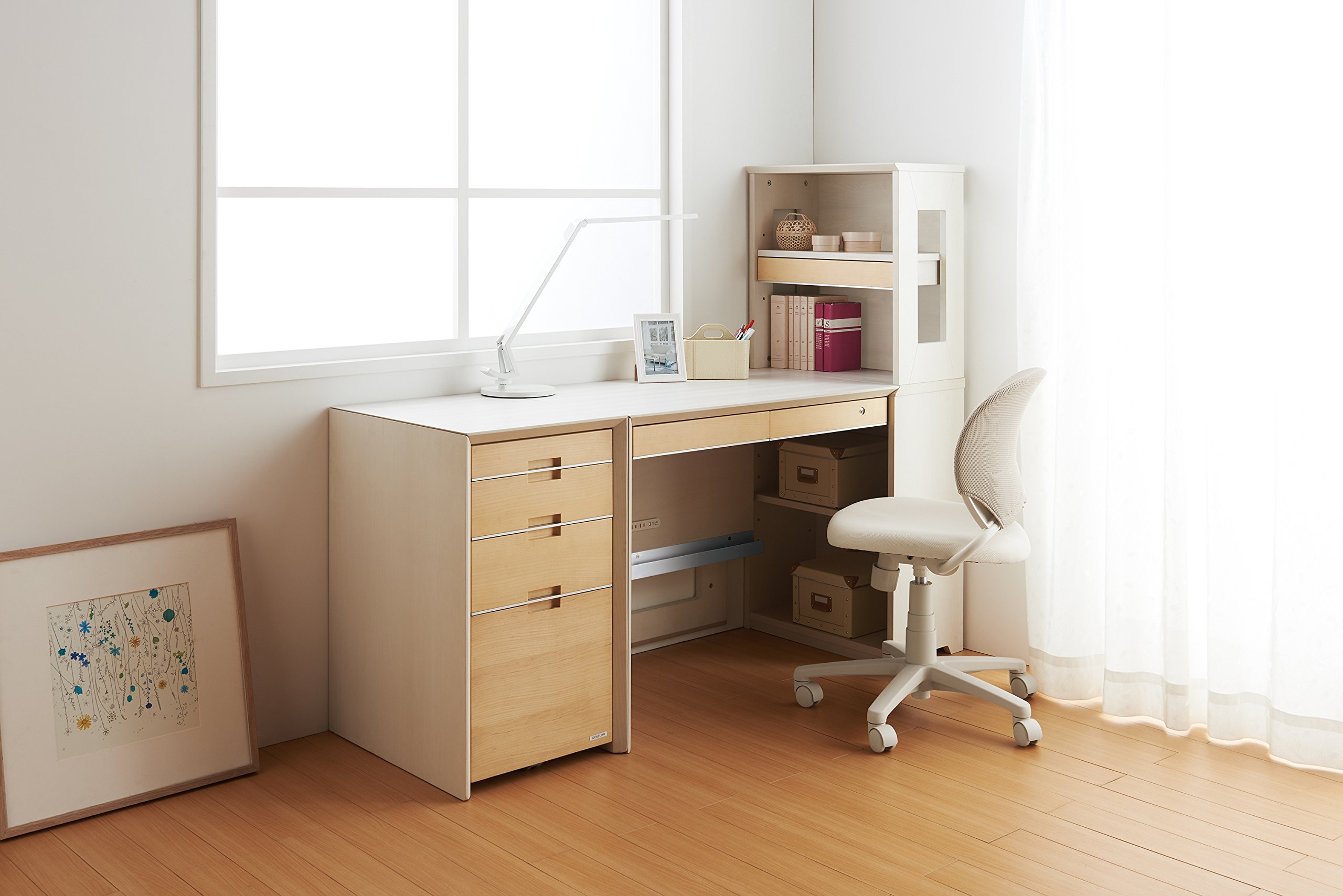 Amazon.co.jp: Koizumi Study Desk, Bookcase, Desk, WISE 55 Low