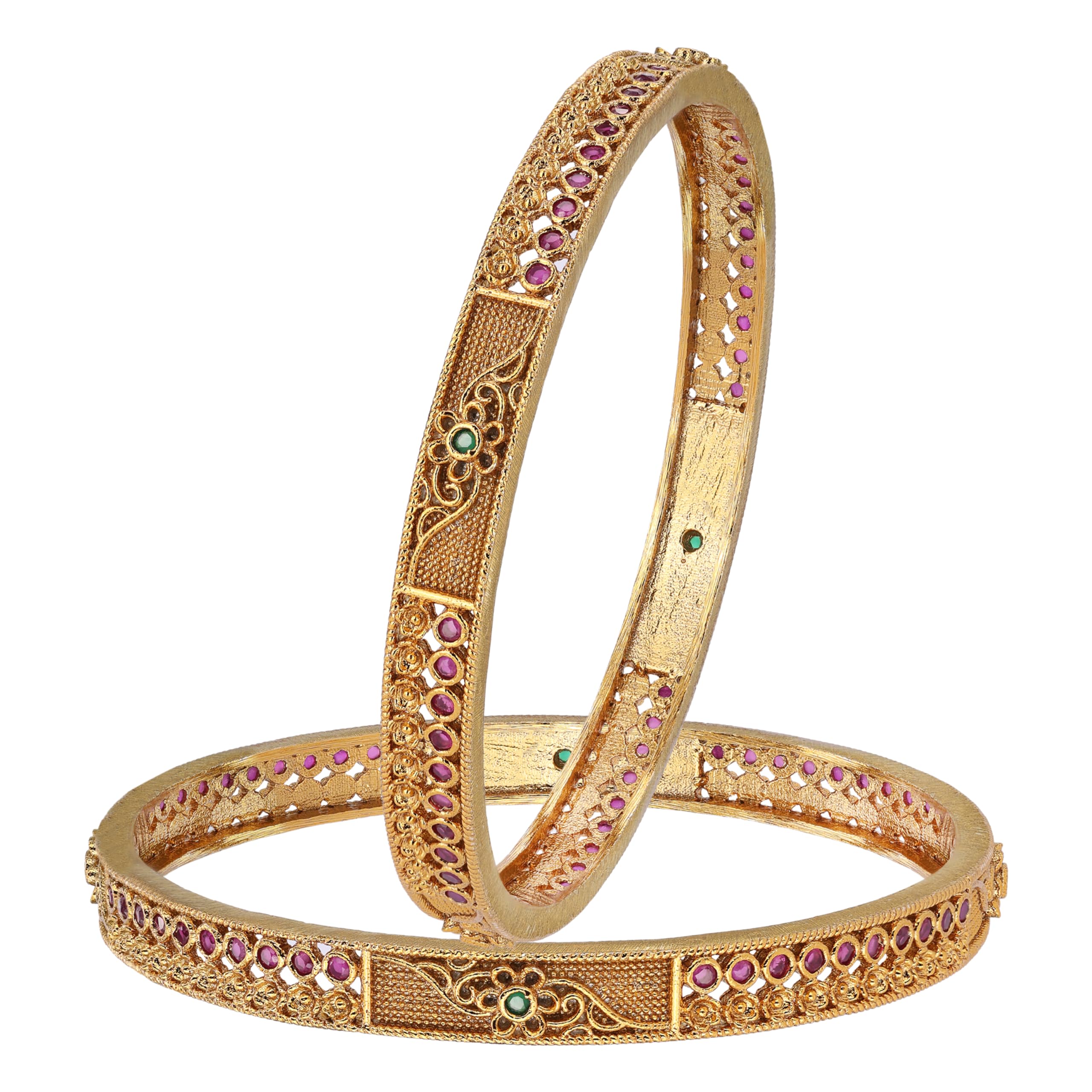 See full amazon price history chart for Sasitrends Traditional Temple American Diamond Stone Studded Matt Gold Plated Bangles for Women Sasitrends Traditional Temple American Diamond Stone Studded Matt Gold Plated Bangles for Women (B0CKS3WDR1) Amazon Price History, Amazon Price Tracker
