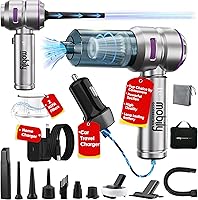 Vista 1 de 4-in-1 Handheld Cordless Car Vacuum Cleaner, 84000 RPM High Power Air Blower, inflator deflator & Mini Car Vacuum Cleaner for Home, Office &