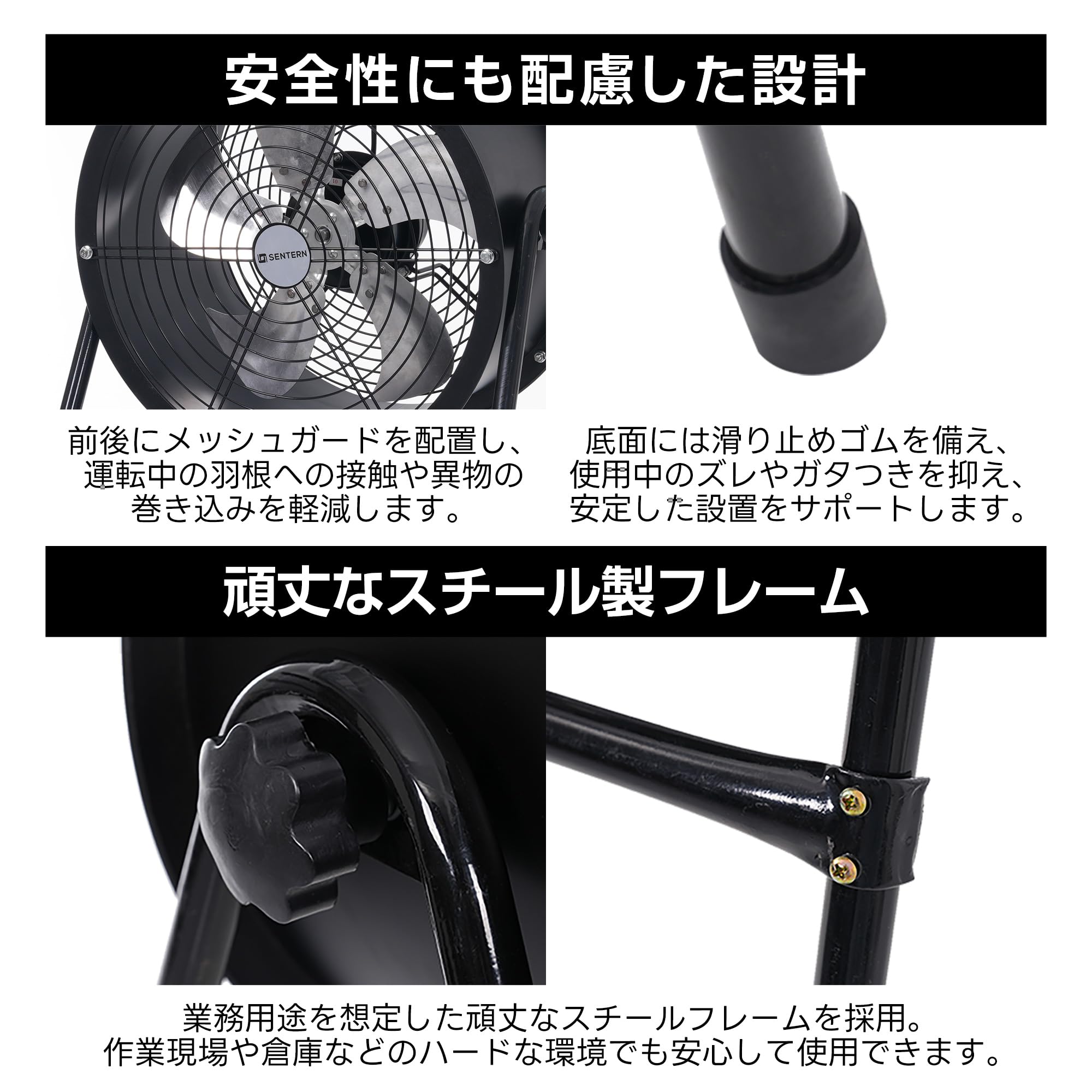 Amazon.co.jp: 森風ShinrinKaze 扇風機 業務用 法人様向け 12インチ