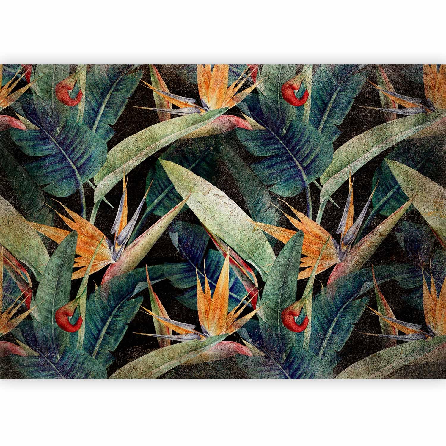 murando Photo Wallpaper Leaves 294 x 210 cm / 116" x 83" Peel and Stick — image 1