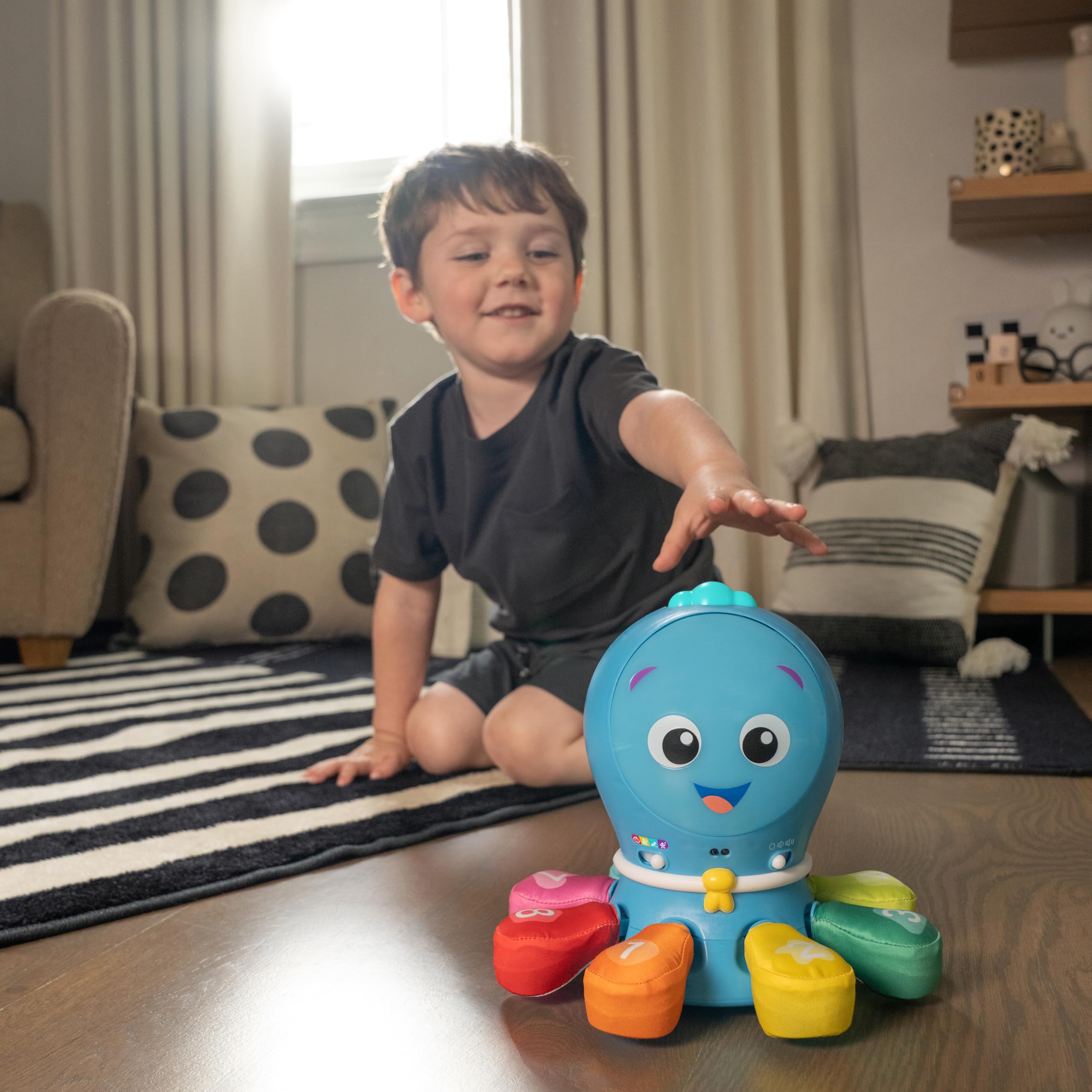 Baby Einstein Ocean Explorers Go Opus Go 4-in-1 Krabbeln & Fangen Aktivitäten Lernspielzeug, Musik und Lichter, Alter 3 Monate bis 5 Jahre