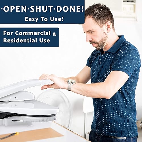 Miniatura 7 de Potente prensa de planchado a vapor digital Speedy Press con funda adicional y accesorios