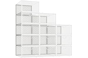 Pinkpum Stackable Storage Bins for Shoes