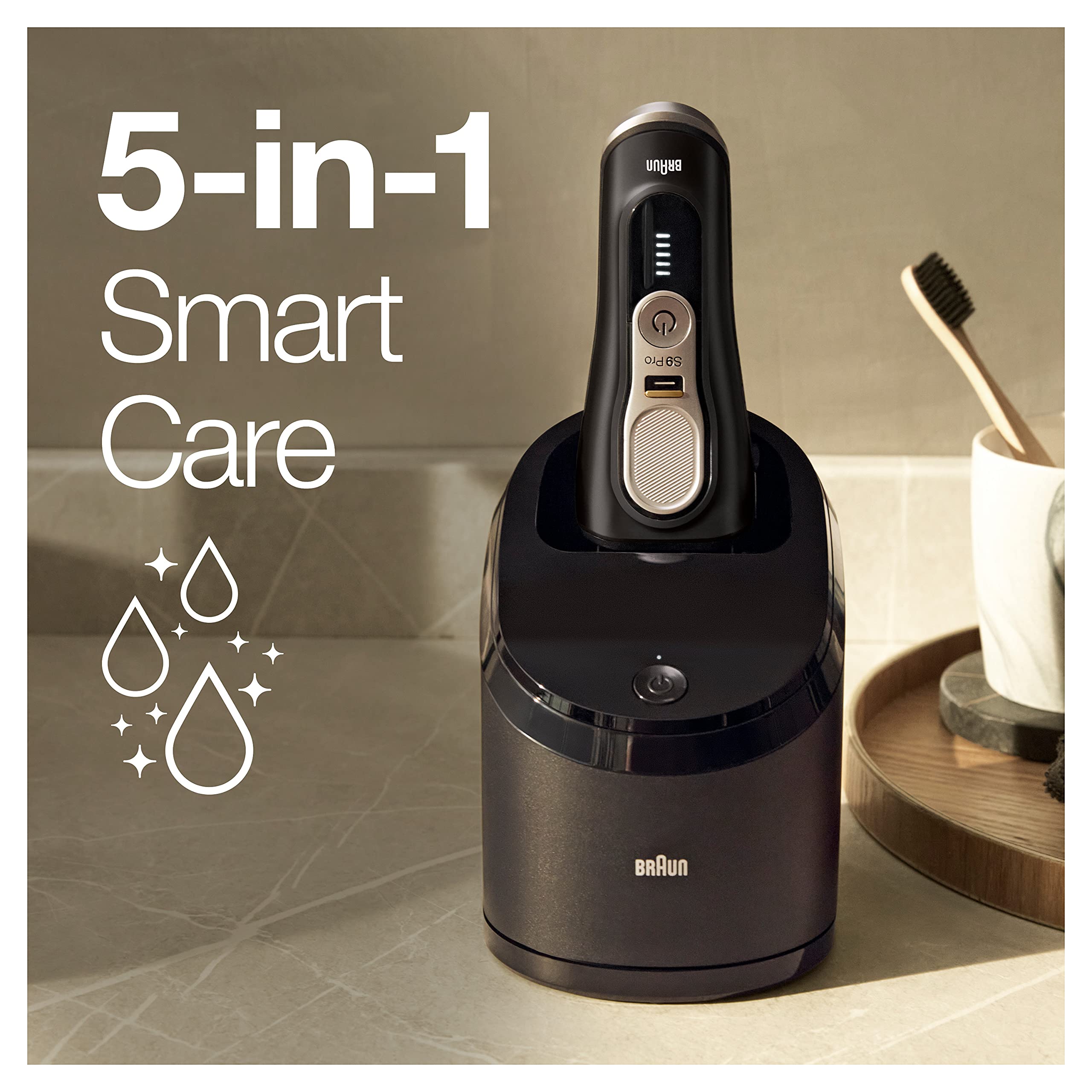 Braun Electric Razor for Men, Series 9 Pro 9460cc Wet & Dry Electric