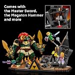 LEGO La Légende de Zelda : Ocarina of Time – La Bataille Finale - Ensemble de Construction pour Adultes, Âges 18+ - Objet de Collection Nintendo avec Minifigures Link & Zelda - Décor de Chambre ou de Salle de Jeu - 77093