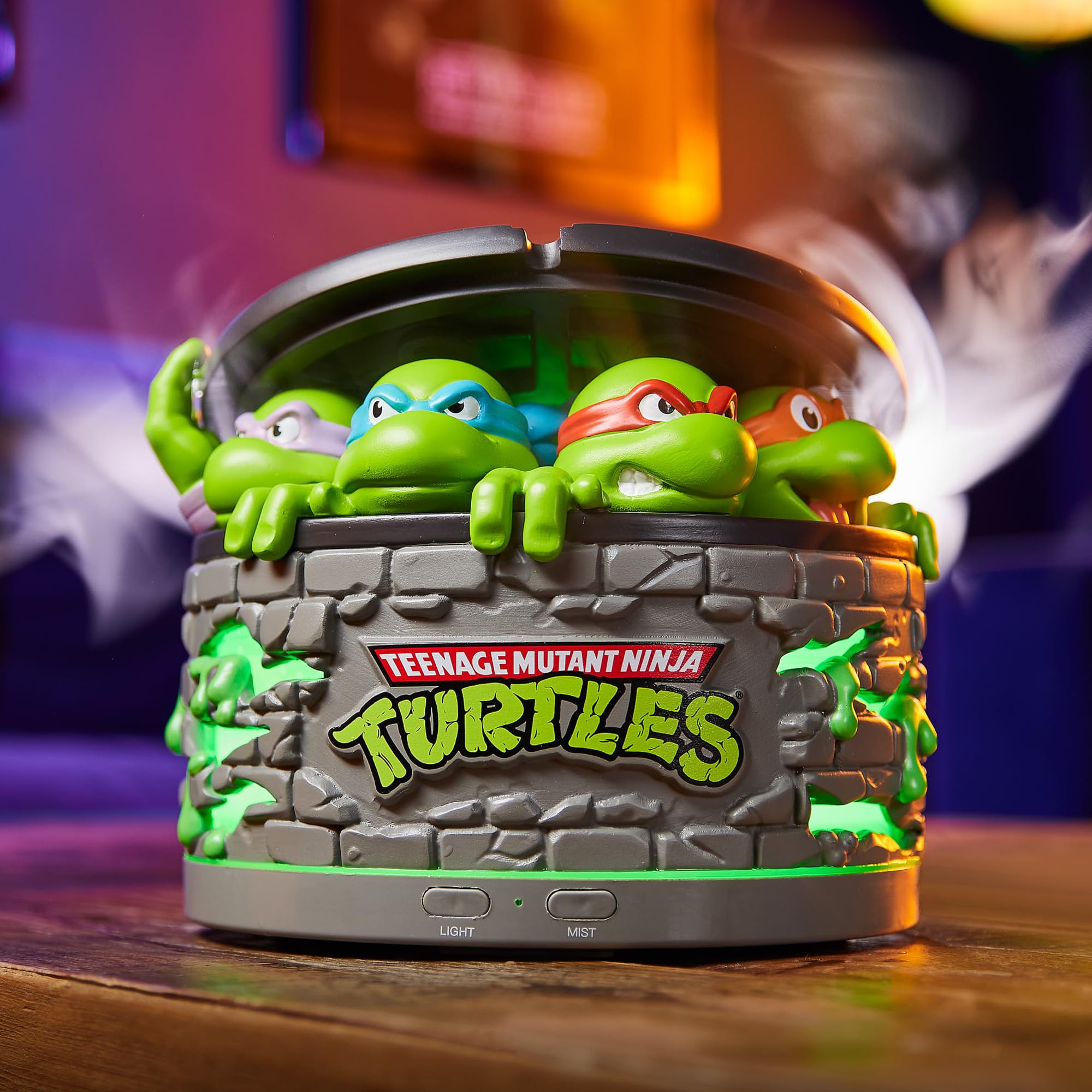 Image secondaire de Diffuseur d'Huile Égout TMNT avec LED - Humidificateur Aromatique Officiel