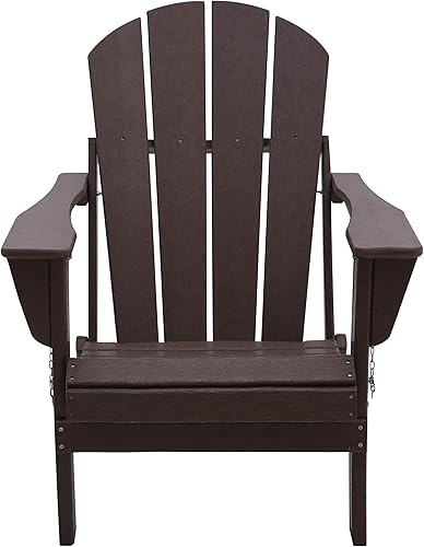Miniatura 10 de WestinTrends Silla Adirondack para exteriores, silla de plástico para hoguera, silla plegable resistente a la intemperie, para terraza, jardín,