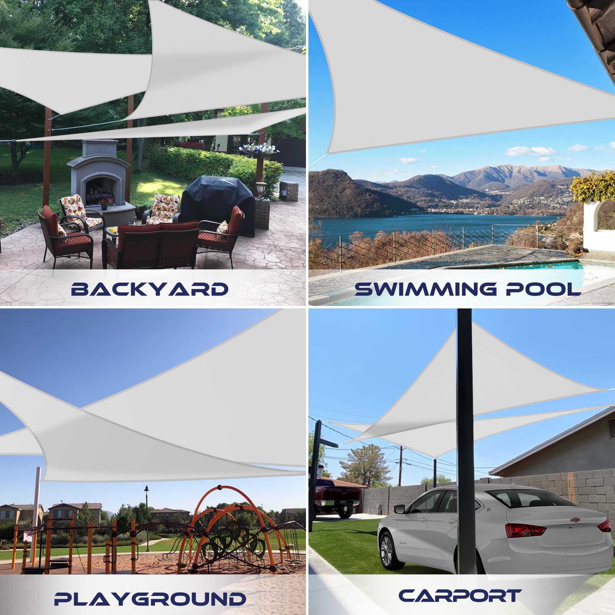 Amazon.co.jp: Windscreen4less 7'x7'x9.9' 防水 サンシェード セイル