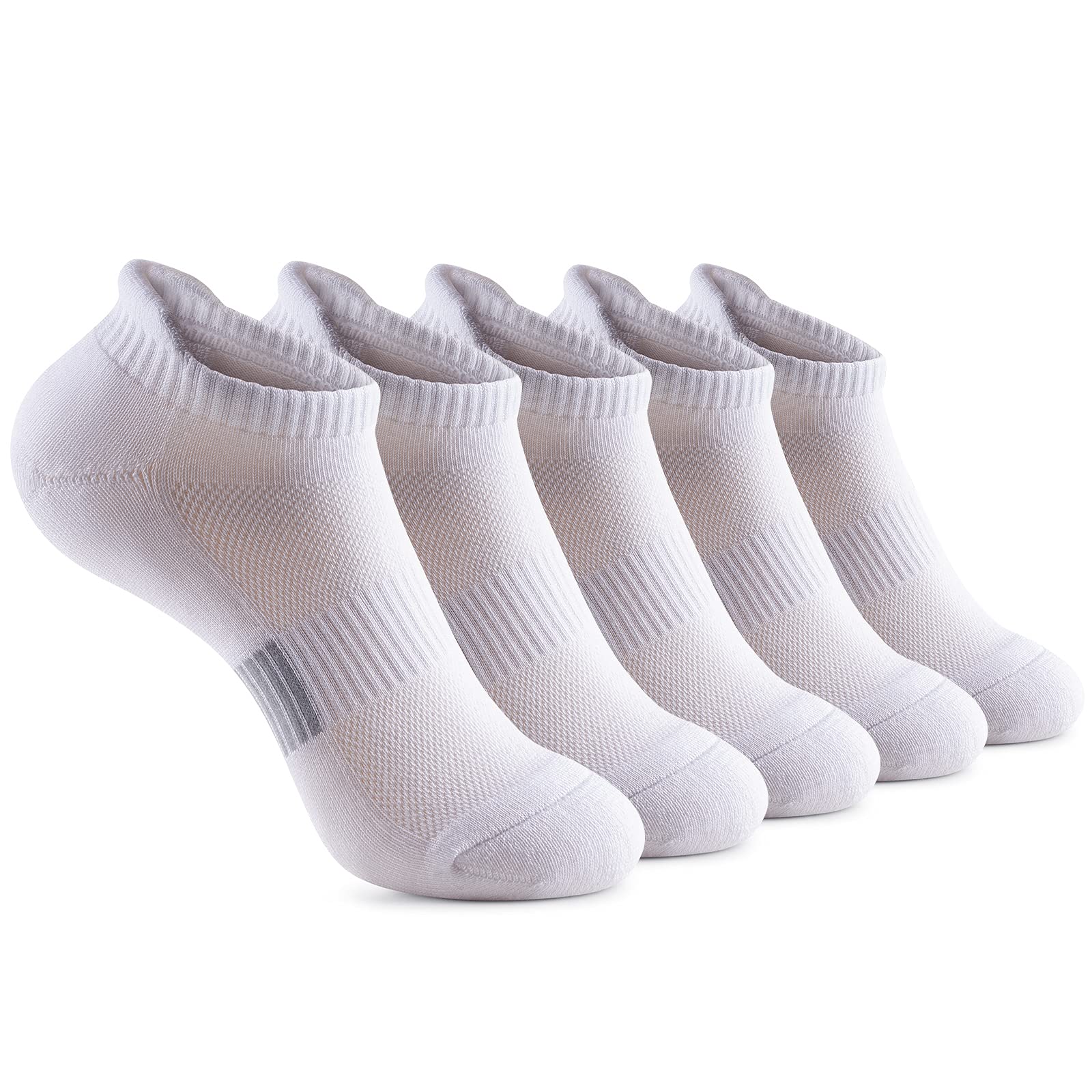 Gonii Ankle Socks Womens Running Athletic No Show Socks Cushioned 5-Pairs