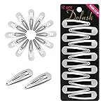 Dofash 12PCS Snap Hair Clips For Women-Non Slip & Metal Hair Barrettes, 5cm 2\'\' Small Clips For Thin & Fine Hair, Silver Grey