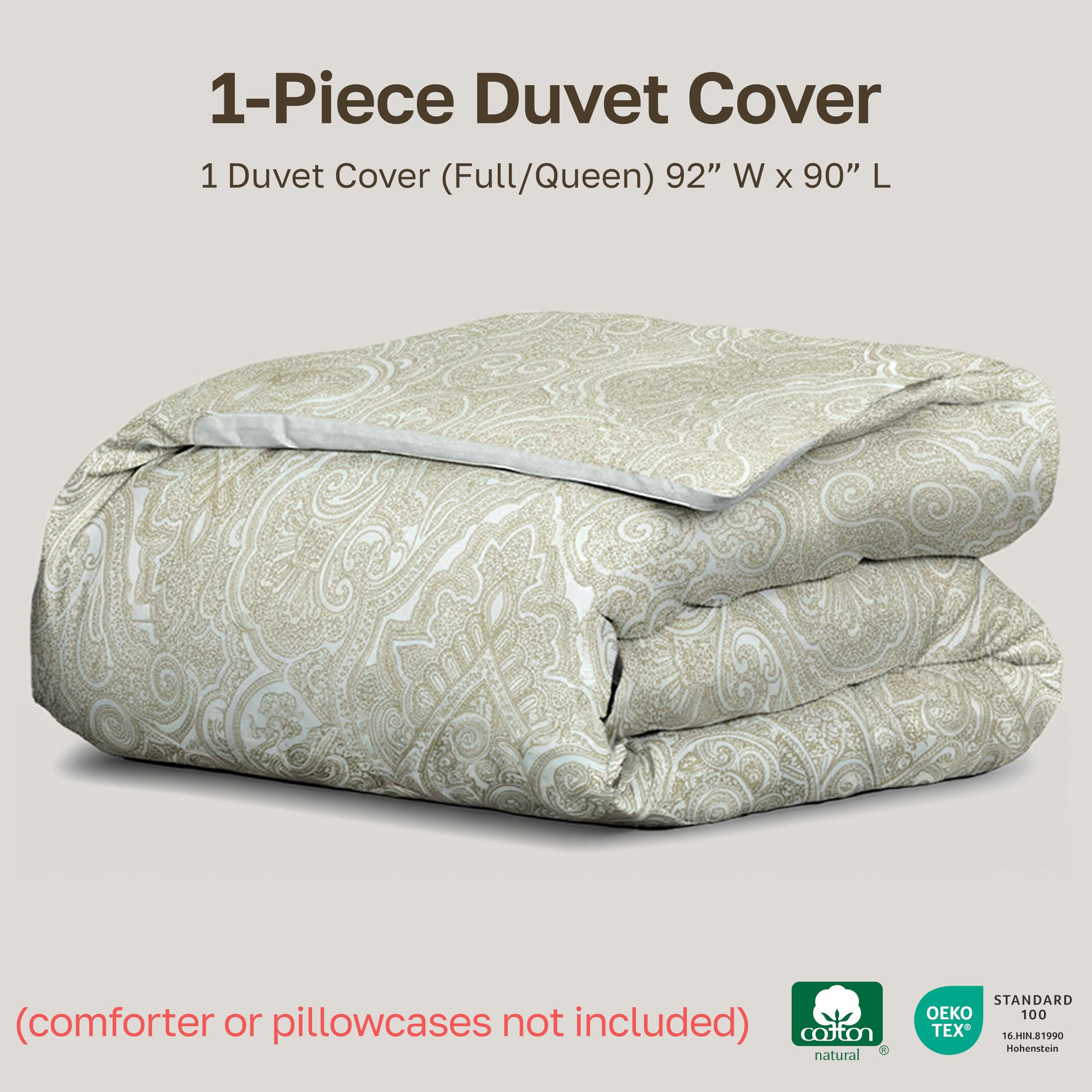 Amazon.com: California Design Den 100% Cotton Duvet Cover Queen