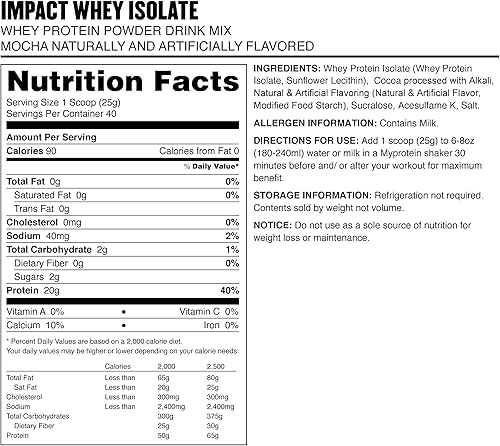 Vista 24 de Myprotein Impac - aislado de proteína de suero, 1