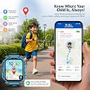 PunnkFunnk Kids Smart Watch with Dual Camara, 360° Rotating Design, HD Display, Video Calling, Chat, Rechargeable Battery & Adjustable Strap, Transparent Body for Boys & Girls - (Aqua Blue) gallery image