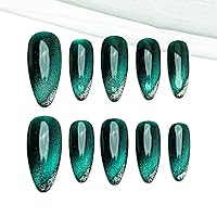 Vista 26 de Sun&Beam Nails Uñas a presión hechas a mano, medianas y largas, almendra, ovalada, azul, blanco, concha, punta falsa, diseño 3D, encantos lindos