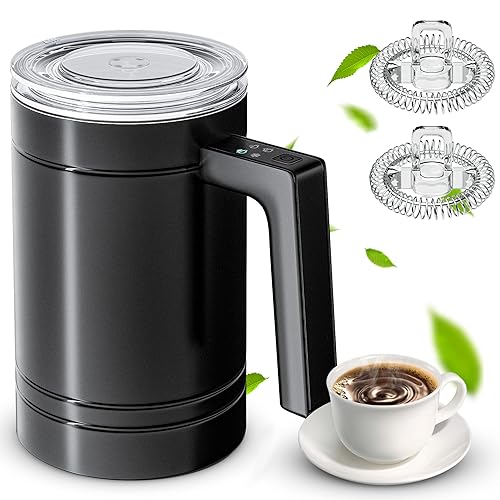 Milk Frother, 4-in-1 Milk Frother and Steamer, Large capacity Electric