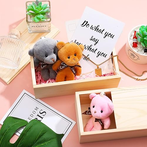 Miniatura 6 de 3 cajas de madera sin terminar de 7.87 x 3.94 x 3.15 pulgadas, con tapa deslizante, cajas de almacenamiento de madera pequeñas, cajas de regalo